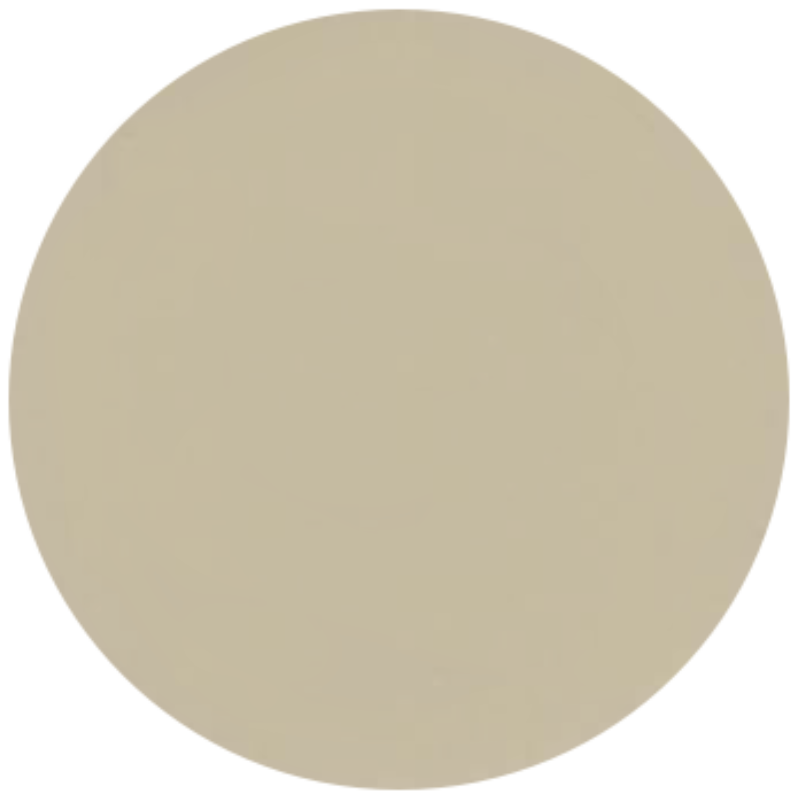 A circular close-up sample of a smooth, solid light yellow-tan masonry finish. The surface has a clean, matte appearance with a fine-grained, uniform texture in a neutral slate or charcoal tone.