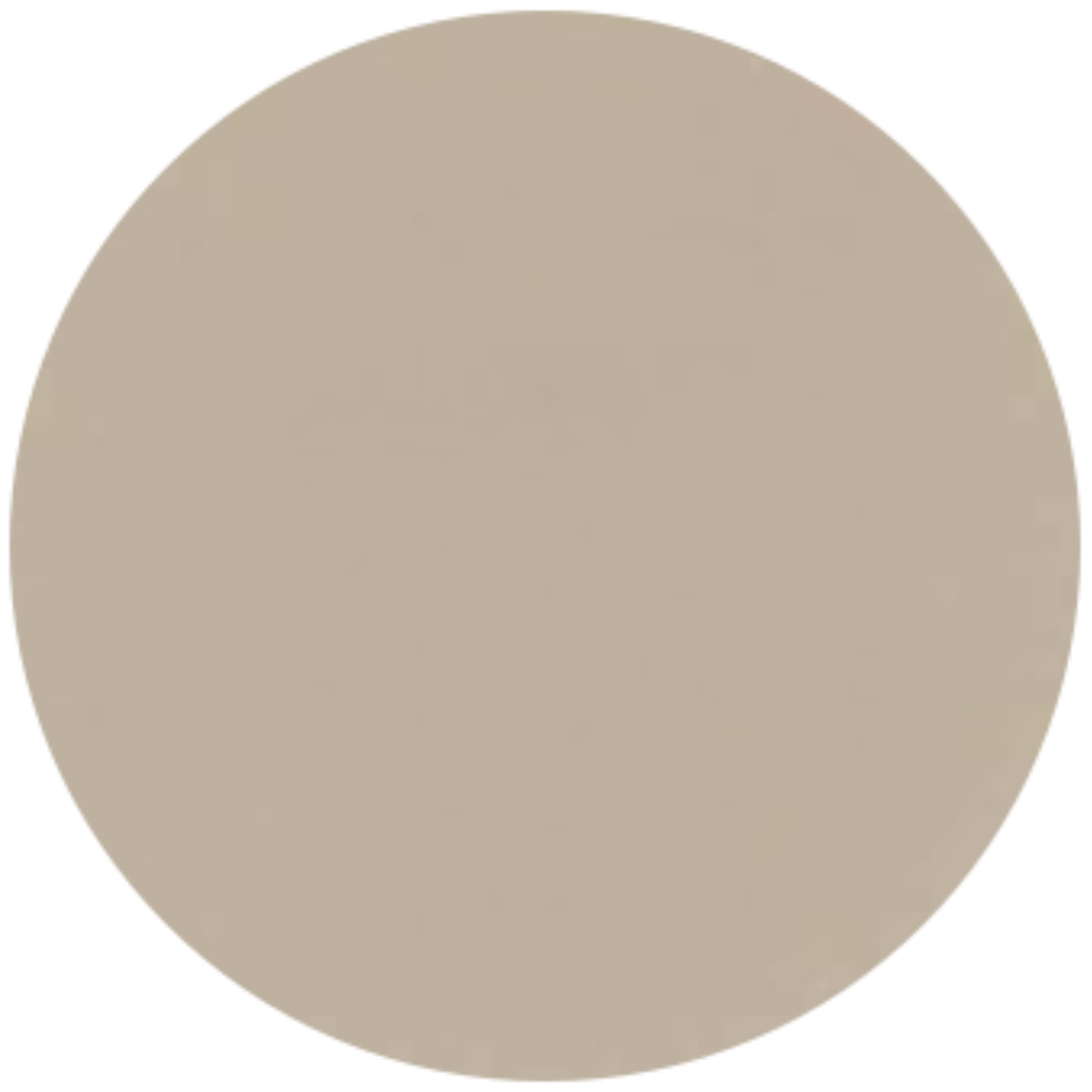 A circular close-up sample of a smooth, solid light tan masonry finish. The surface has a clean, matte appearance with a fine-grained, uniform texture in a neutral slate or charcoal tone.